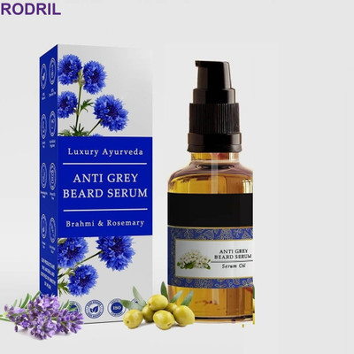 rodril Ayurvedic Anti Grey Beard Serum for Hair Growth(30 ml)
