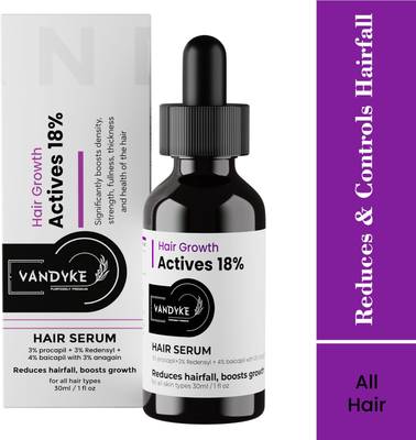 Vandyke 18% Hair Growth Actives Serum Procapil, Capixyl, Redensyl & Baicapil