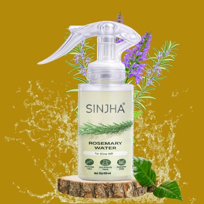 SINJHA Rosemary Water Spray | Anti-frizz for Good shining Hair(450 ml)
