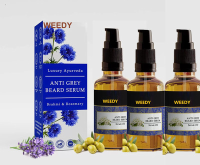 WEEDY Natural Anti-Grey Beard Serum for Full Beard Growth(90 ml)