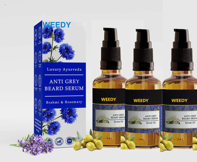 WEEDY Anti-Grey Beard Serum – Natural Darkening Formula for Men(90 ml)