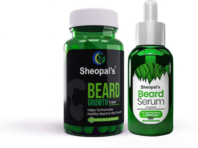 Sheopals Beard Growth Serum and Capsule Pack of 2(55 ml)