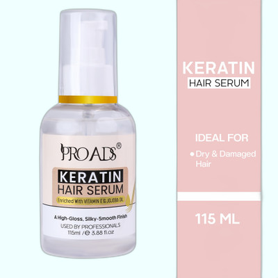 PRO ADS Keratin Hair Serum with Vitamin E and Jojoba Oil, Smooth Finish, 115ml_C_086(115 ml)