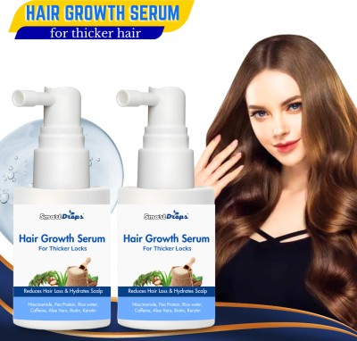 smartdrops Hair Growth Serum For Promotes Hair Growth, Healthy & Strong Hair(60 ml)