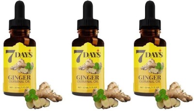 EarthlyProducts Ginger Germinal Essential Oil for Anti-Hair fall, Thick&Long Hair30ml[pack 3](90 ml)