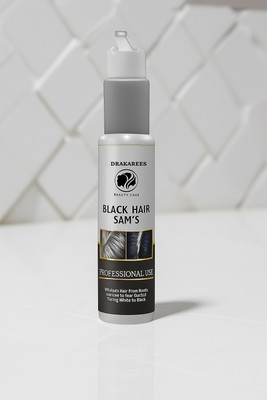 Drakarees Black Hair Sam's for unisex|Helps Turn White Hair to Black Naturally(100 ml)