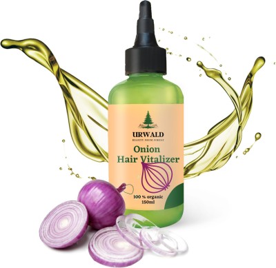 Urwald Organic Onion Hair Vitalizer|Organic Bio Actives|Anti HairFall(150 ml)