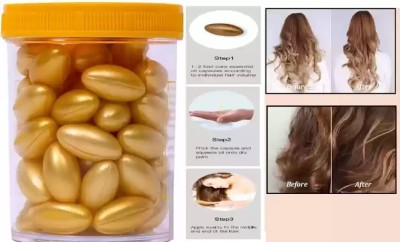 GABBU vitamin E hair capsules hair serum for dry damaged hair chemically treated hair(60 ml)