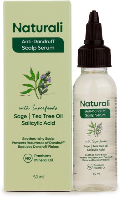 Naturali Anti-Dandruff Scalp Serum With Sage, Tea Tree Oil & Salicylic Acid(50 ml)