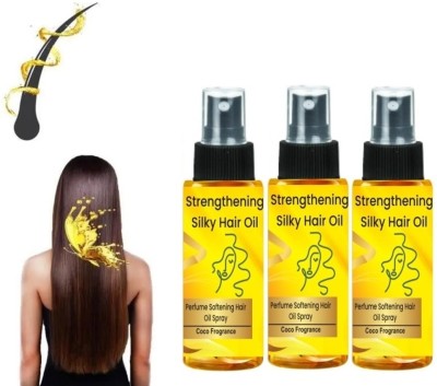 Oilanic Strengthening Silky Hair Oil, Protein Hair Repair for Women (100ml) Pack 3 Hair Oil(300 ml)