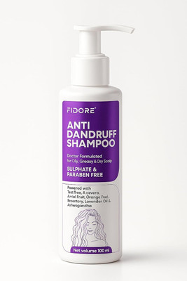 FIDORE Anti-Dandruff Shampoo 100ml – Reduces Dandruff & Strengthens Hair(100 ml)