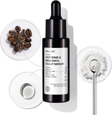 BRILLARE Caffeine & Phytopeptide Scalp Serum with Redensyl for hair fall reduction(30 ml)