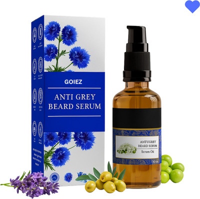 GOIEZ Anti Grey Beard Serum To Reduce White Hair In Beard(30 ml)