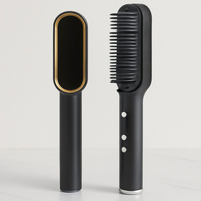 Raj Traders Hr_str_03 Hair Straightener Brush(Green)