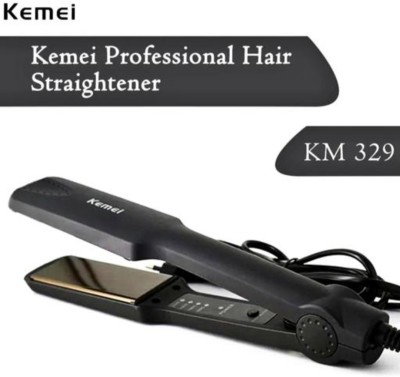 VK TRADERS Kemei KM-329 Hair Straightener Kemei KM-329 Km-329 Hair Straightener Hair Straightener(Black)