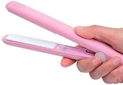 LOVHIDE Mini Professional Temperature Control Flat Iron Straightener Hair Straightener(Pink)