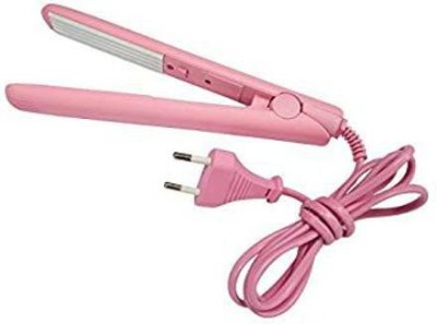 WeRock Mini Portable Multi Function Electric Splint Small Hair Straightener Travel W57 New Quality N8006 Mini Portable Electronic Hair Straightener Crimper W57 Hair Straightener(Pink)