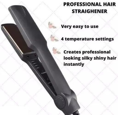 BIHARIJITRADERS 329 KM-329 Temperature Control Hair Straightner Hair Straightener(Black)