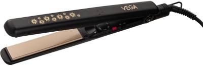 VEGA Keratin Glow with Keratin Infused Ceramic Coated Floating Plates VHSH-20 Hair Straightener(Black)