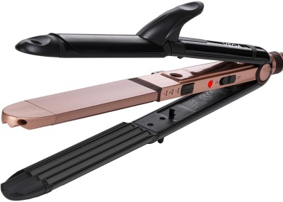 VEGA Keratin 3 in 1 Styler - Curler & Crimper VHSCC-03 Hair Straightener(Pink)