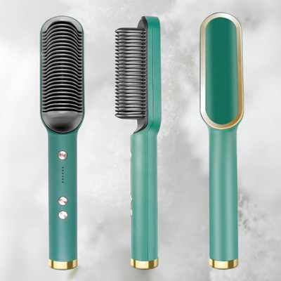 Totthar 2-in-1 Hair Straightener Comb Brush for Men & Women Fast & 5 Adjustable Heating J_Hair Straightener Comb Hair Straightener Brush(Multicolor)