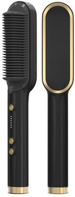 Shansha 2in1 hair style straightener with comb Use For Long Hair Straightener Style Comb Hair Straightener(Black)