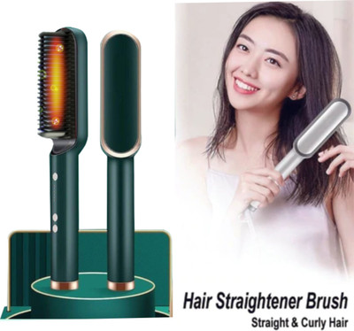 HRKA Hair Brush Curling Anti-perm Straight Hair Comb Hair Iron Hair Styler Tool S222 DY109 Hair Straightener(Multicolor)