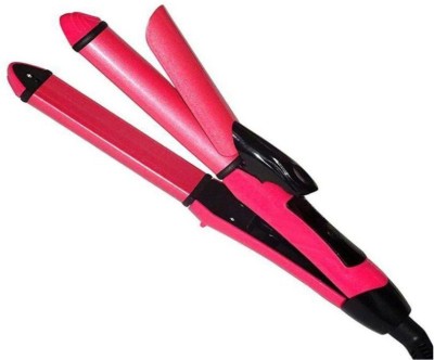 POCKETFRIENDIES 2009 HAIR STRAIGHTENER 2009 STRAIGHTENER CURLER 2 IN 1 HAIR STRAIGHTENER + HAIR CURLER Hair Straightener(Pink)