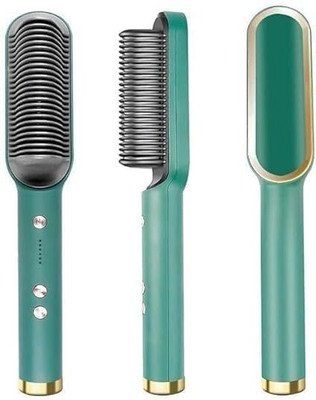 VELVIA Hair Straightener Comb for Women | Electric Hair Styling Brush Hair Straightener(Pink)