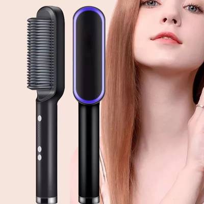 ZUVUZU Hair Straightener Comb Brush For Men & Women Hair Straightening & Smoothing Hair Straightener