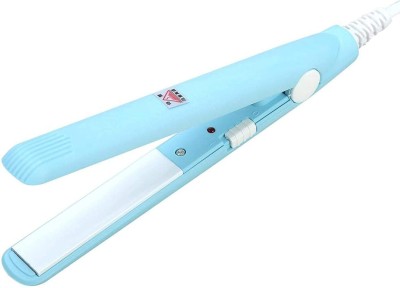 OVKING Mini Hair Straightener Crimper Flats Iron Easy To Carry Mini Hair Straihtener Blue Hair Straightener(Blue)