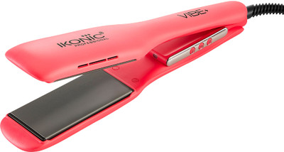 Ikonic Professional Women hair straightener with Ionic technology and Led Display Vibe+ Hair Straightener(Peach)