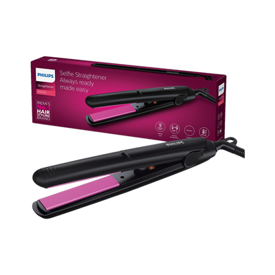 PHILIPS Selfie Straightener HP8302/06 Hair Straightener(Black)