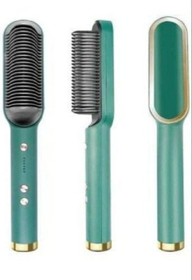 HTD Professional Tourmaline Ceramic Hair Curler Comb PTC Heating Electric XIV-20GT-07 Hair Straightener Brush(Multicolor)