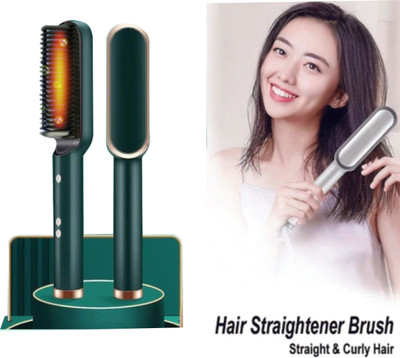 KEDARI Hair Brush Curling Anti-perm Straight Hair Comb Hair Iron Hair Styler Tool S49 Professional HQT 909b Hair Straightener comb Styler 5 Temperature Control S49 Hair Straightener Brush(Multicolor)