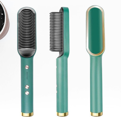 Totthar 2-in-1 Hair Straightener Comb Brush for Men & Women Fast & 5 Adjustable Heating Hair Straightener Comb Hair Straightener Brush(Multicolor)