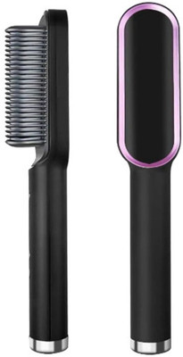 HTD Hair Straightener Brush Comb XIV-20GT-48 Hair Straightener Brush(Multicolor)