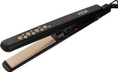 VEGA Keratin Glow with Keratin Infused Ceramic Coated Floating Plates VHSH - 20 Hair Straightener(Black)