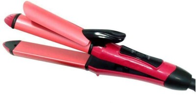 flying india Professional N2009 2in1 Hair Straightener&Curler F145 Hair Straightener(Pink)