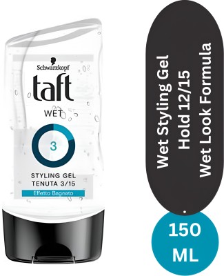 TAFT Wet 3 Styling Gel for Wet Look Hair Gel(150 ml)