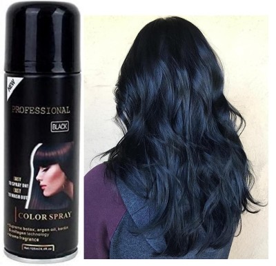 MYEONG COLOUR HAIR COLOUR SPRAY BLACK Hair Spray Hair Spray(125 ml)