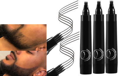 YAWI Best 3PCS Beard Pencil Filler for Men Mustache Repair Beard Cream(7.5 g)