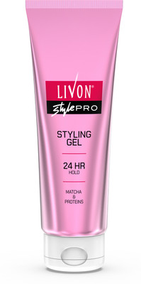 LIVON Style Pro Styling Gel, 24-Hour Hold | Matcha And Proteins, All Hair Types Hair Gel  (100 Ml) For Rs. 203 @ 49 %