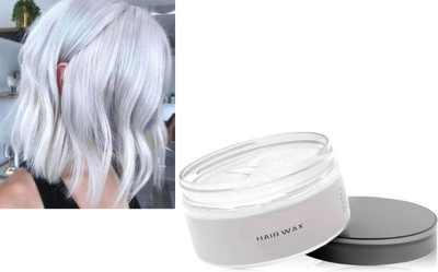 Jiwoo White Color Hair Wax Styling Cream Hair Dye For Women Men Hair Wax(100 g)