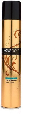 Miss Hot NOVA Gold professional long lasting super hold hair spray Hair Spray(400 ml)