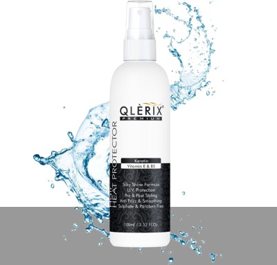 QLERIX Premium Heat Protector Hair Mist Damage Protect with Keratin Vitamin E & B5 Hair Spray(100 ml)