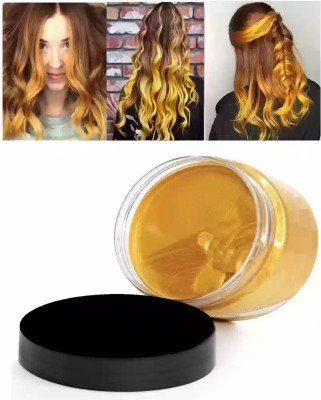 AFARAXIA Golden Hair Wax Color Styling Hair Wax for Girl Boy Natural Hair Coloring Wax Hair Cream(100 ml)