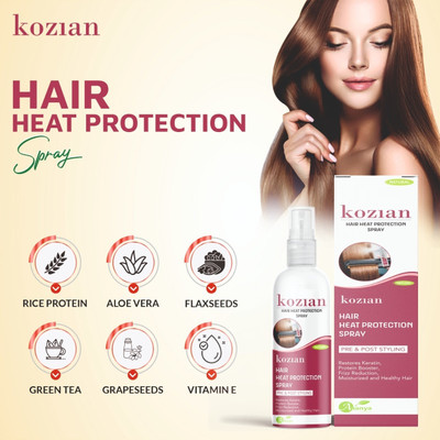 KOZIAN Natural Hair Protection Spray with Argon Oil Grape-Seed Keratin & Rosemary Oil Hair Spray(100 ml)
