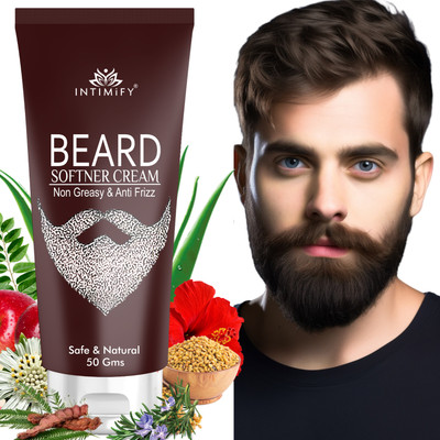 INTIMIFY Beard Softener Cream, Enriched With Bhringraj, Moisturizes & Hydrates Beard Beard Cream(50 g)