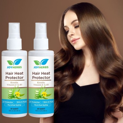 JOYHERBS Hair Heat protector Spray for Hair Straightening, Anti Frizz and Smoothing Hair Spray(200 ml)